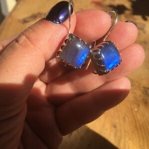 Labradorite Sterling Silver Dangle Earrings